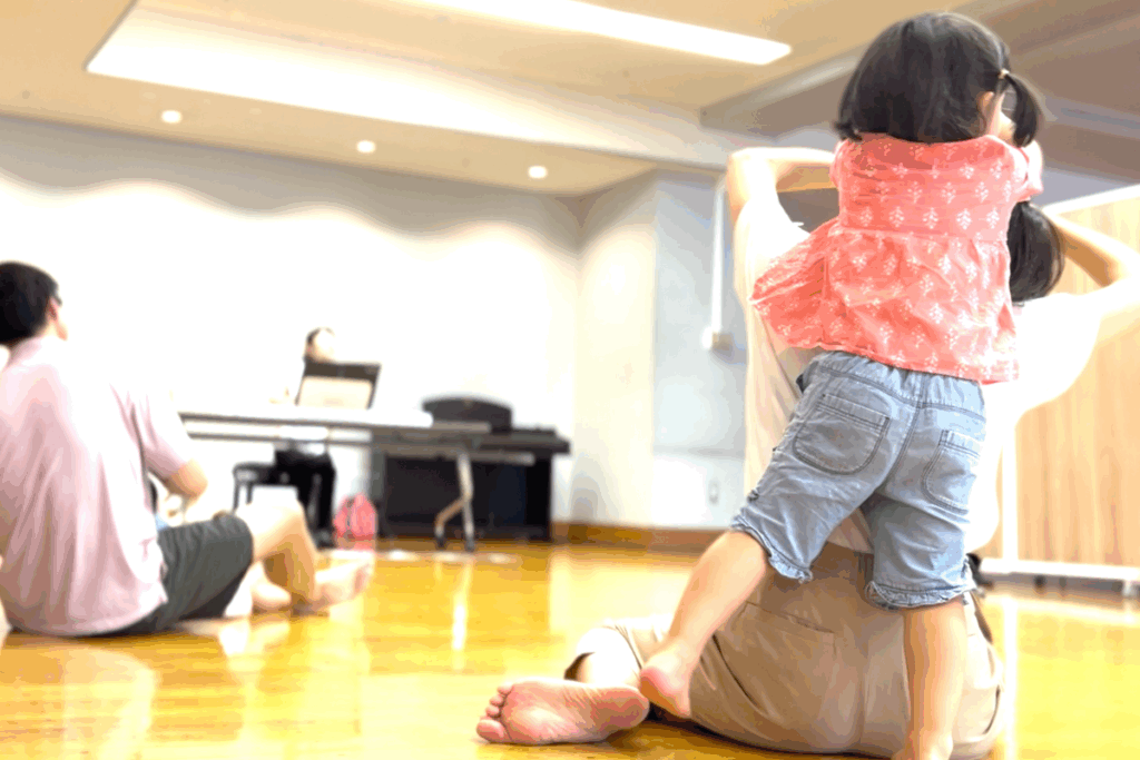 音楽に合わせて動いている風景
